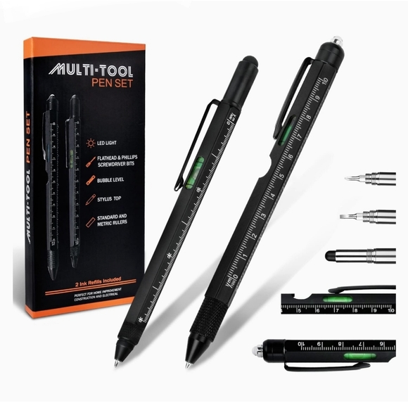 9 in 1 Multi-tool Pen Set 2 Pc - Picture 1 of 5